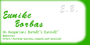 eunike borbas business card